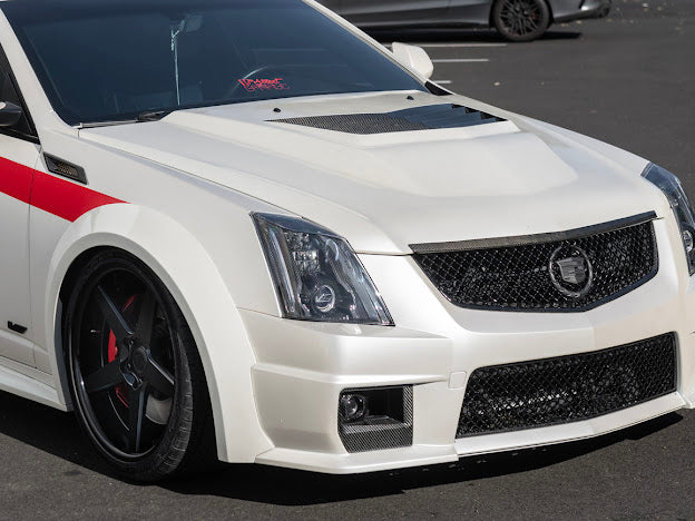 2009-2015 Cadillac CTS/CTS-V V2 SDP Carbon Fiber Headlight  Internal Housings Bezels